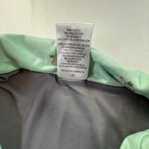 MUNKI MUNKI Womens Pajama Set Mint Green Sheep Print Short Sleeve Top Pants XS - Picture 9 of 14